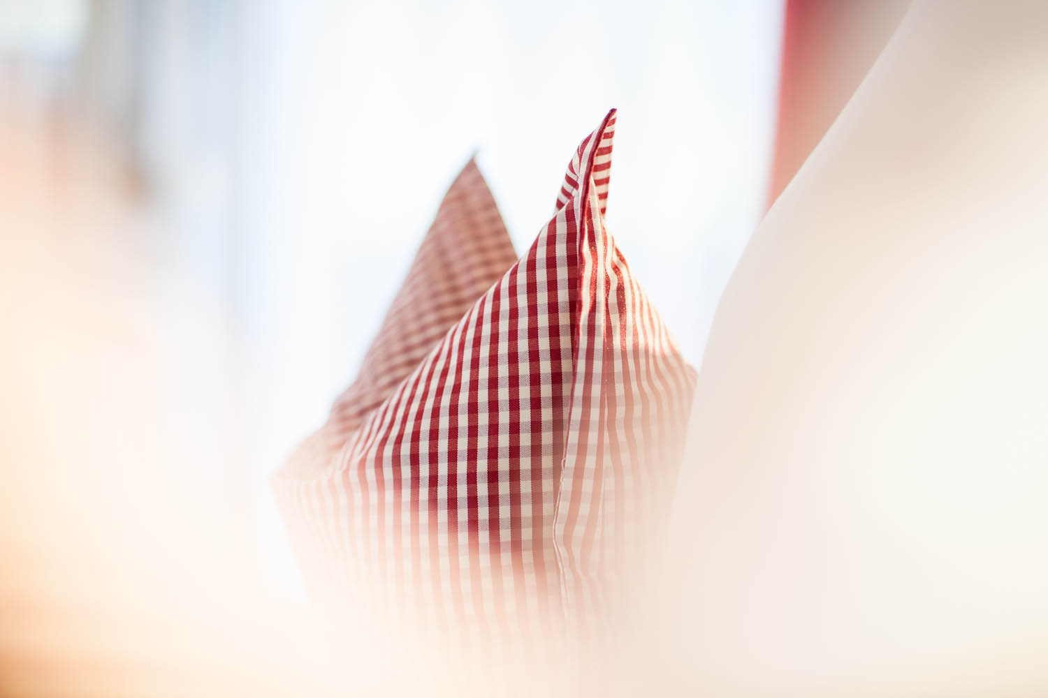 Close-up detail of a pillow